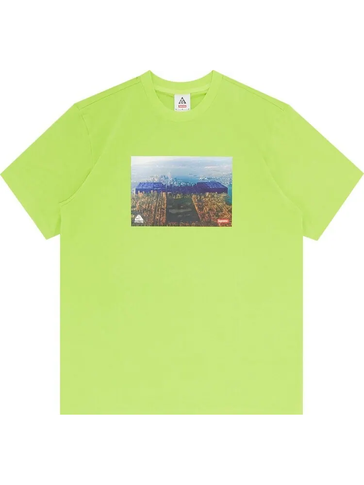 Футболка Supreme x Nike ACG Grid Tee 'Green' — изображение 1 из 3, зеленый