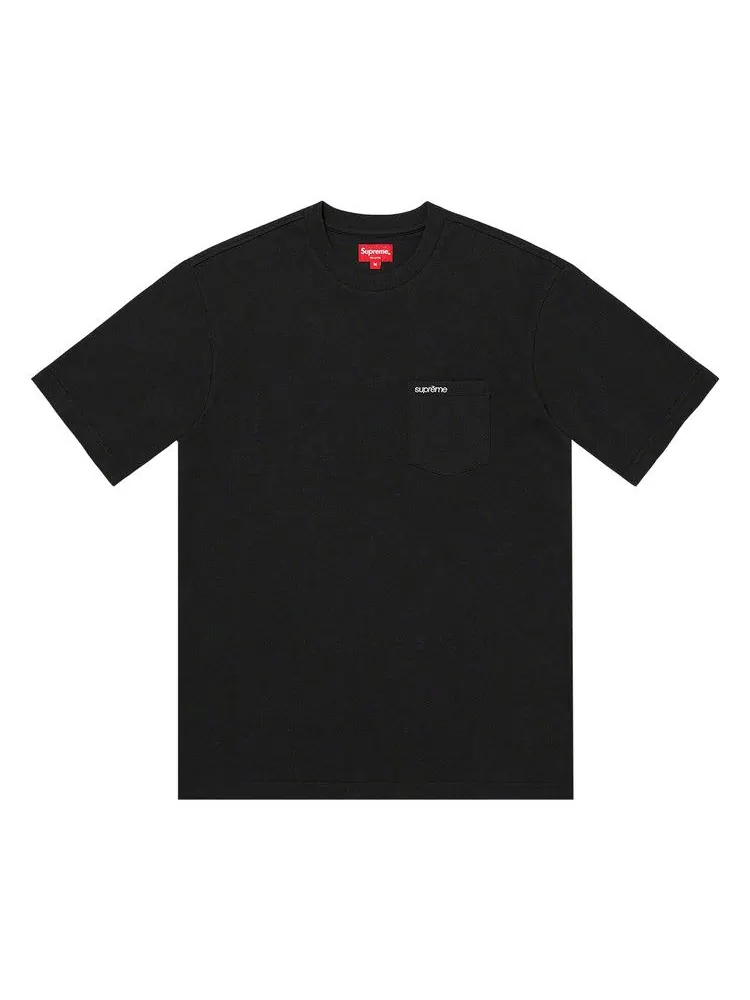 Футболка Supreme Short-Sleeve Pocket Tee 'Black' — изображение 1 из 1, черный