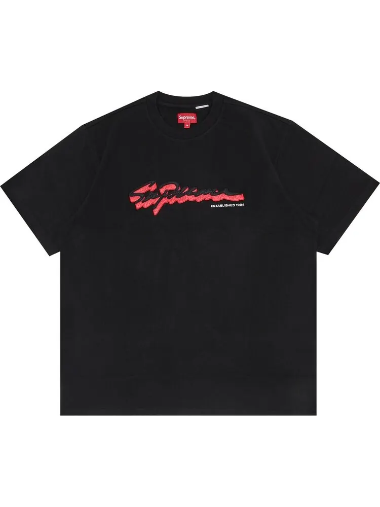 Футболка Supreme Shadow Script Short-Sleeve Top 'Black' — изображение 1 из 3, черный