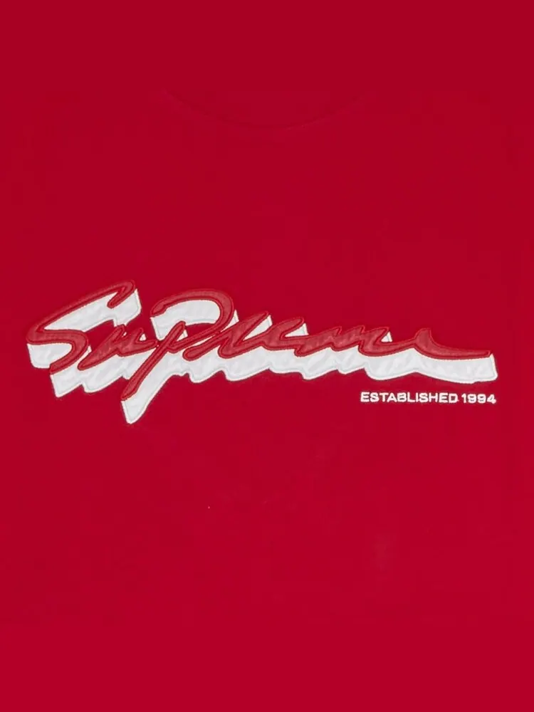 Футболка Supreme Shadow Script Short-Sleeve Top 'Red' — изображение 3 из 3, красный