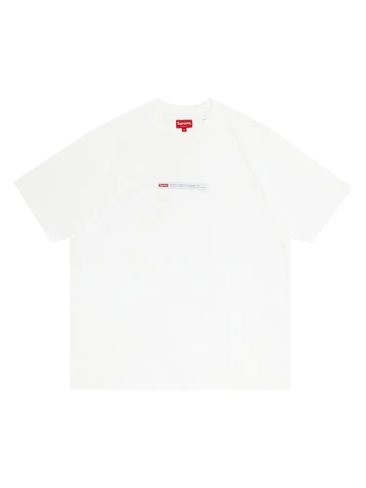 Футболка Supreme Property Label Short-Sleeve Top 'White' — изображение 1 из 3, белый