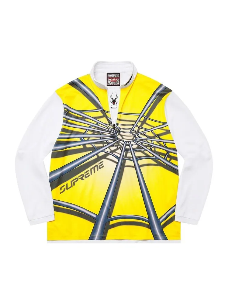 Пуловер Supreme x Spyder Web Half Zip Pullover Yellow — изображение 1 из 2, желтый