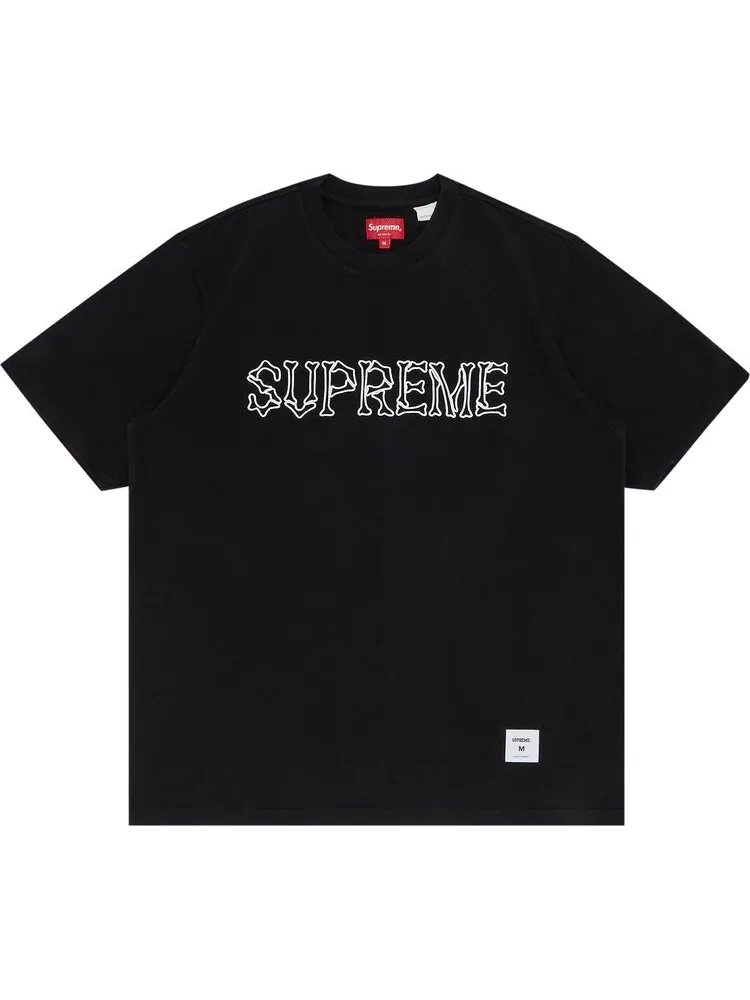 Футболка Supreme Bones Short-Sleeve Top 'Black' — изображение 1 из 3, черный