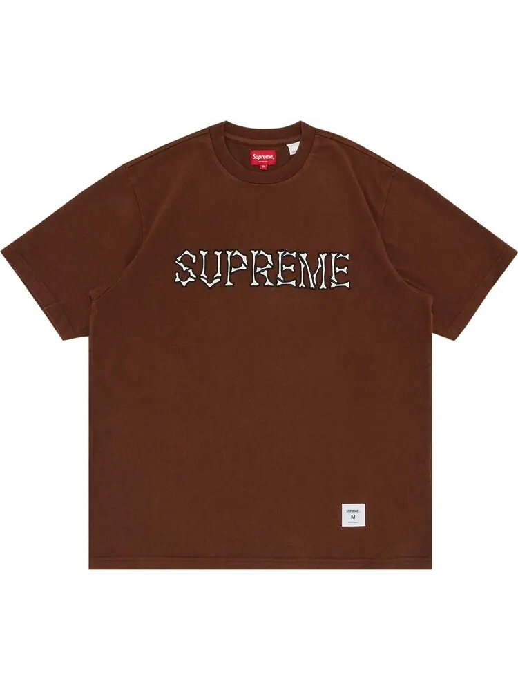 Футболка Supreme Bones Short-Sleeve Top 'Brown' — изображение 1 из 3, коричневый