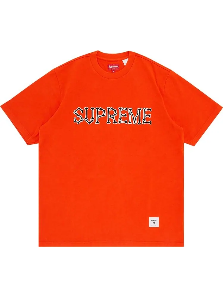 Футболка Supreme Bones Short-Sleeve Top 'Orange' — изображение 1 из 3, оранжевый