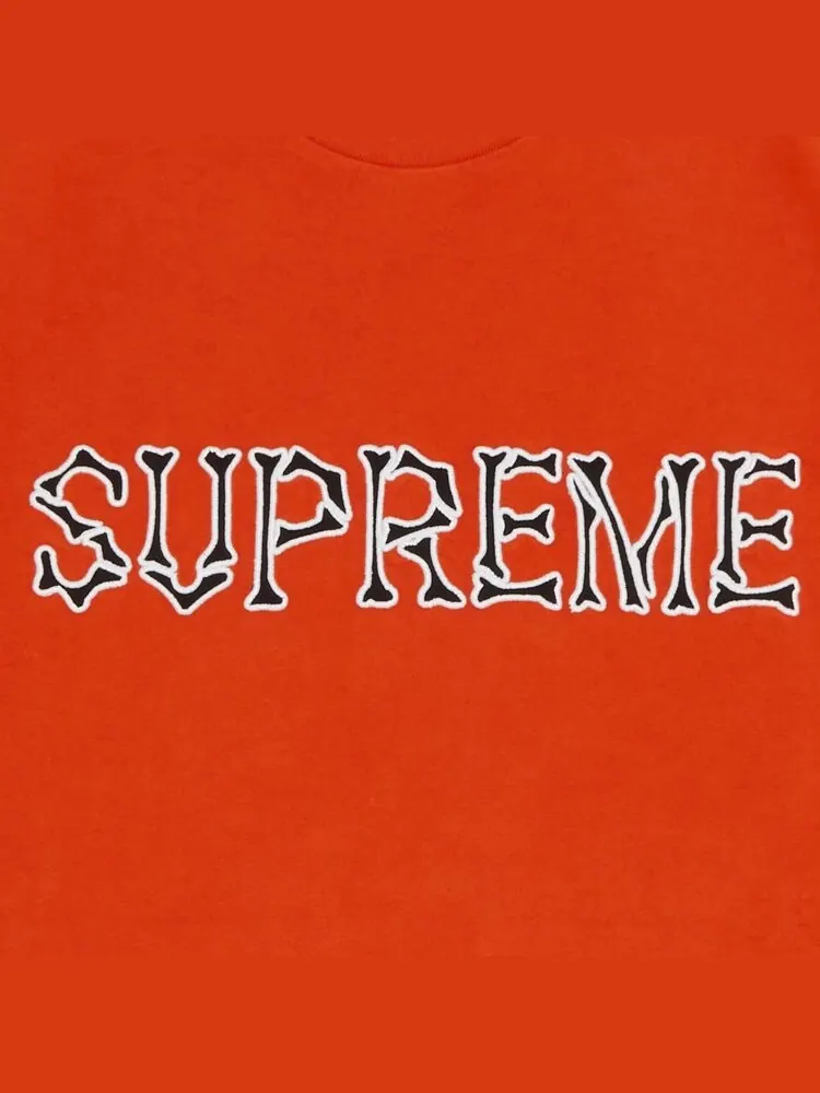 Футболка Supreme Bones Short-Sleeve Top 'Orange' — изображение 3 из 3, оранжевый