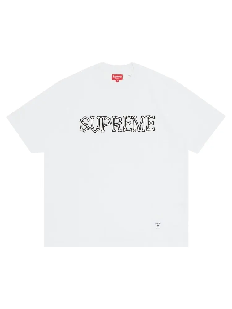 Футболка Supreme Bones Short-Sleeve Top 'White' — изображение 1 из 3, белый