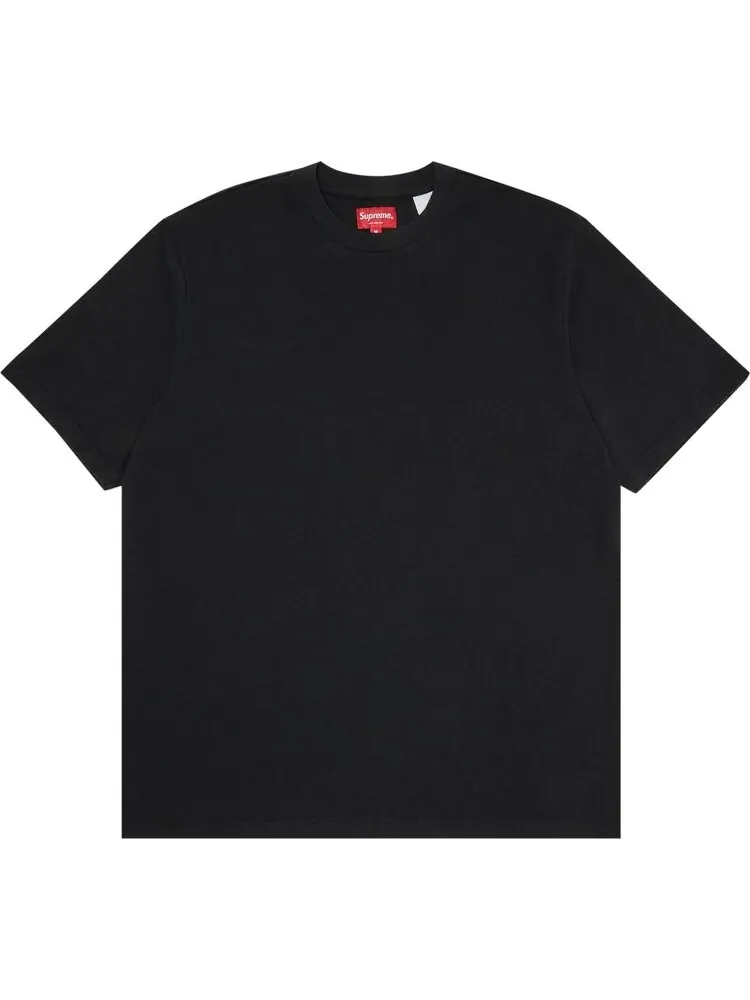 Футболка Supreme Contrast Appliqué Short-Sleeve Top 'Black' — изображение 1 из 3, черный