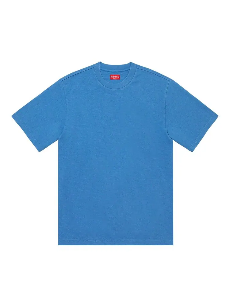 Топ Supreme Contrast Appliqué Short-Sleeve Top Light Blue — изображение 1 из 2, светлый синий
