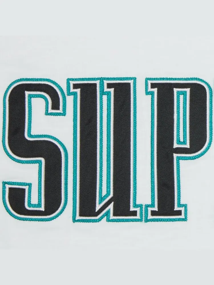 Футболка Supreme Contrast Appliqué Short-Sleeve Top 'White' — изображение 3 из 3, белый