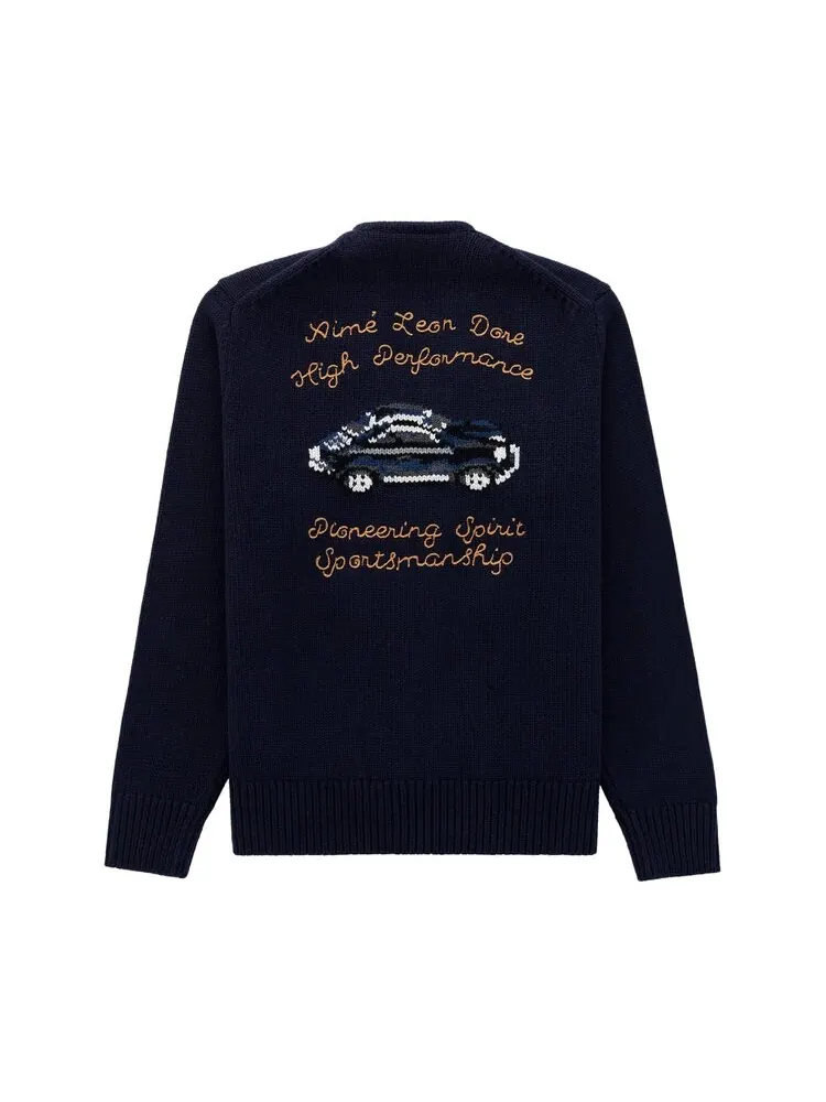 Кардиган Aimé Leon Dore x Porsche 356 'Navy Blazer' — изображение 2 из 2, синий
