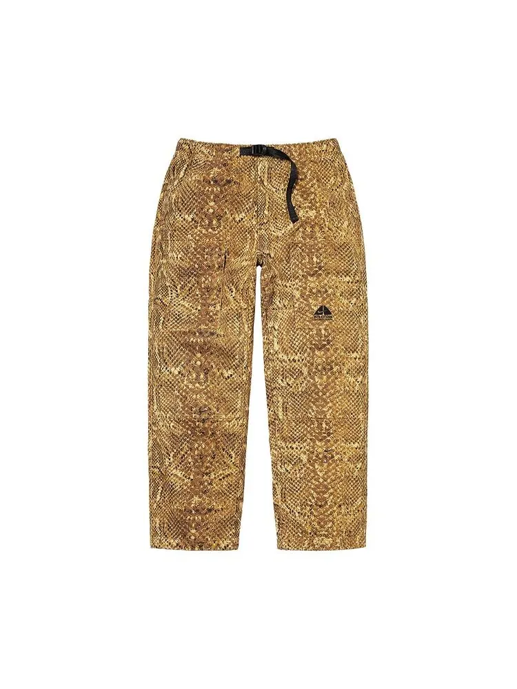 Брюки Supreme x Nike ACG Belted Denim Pant Gold Snakeskin — изображение 1 из 2, золотистый