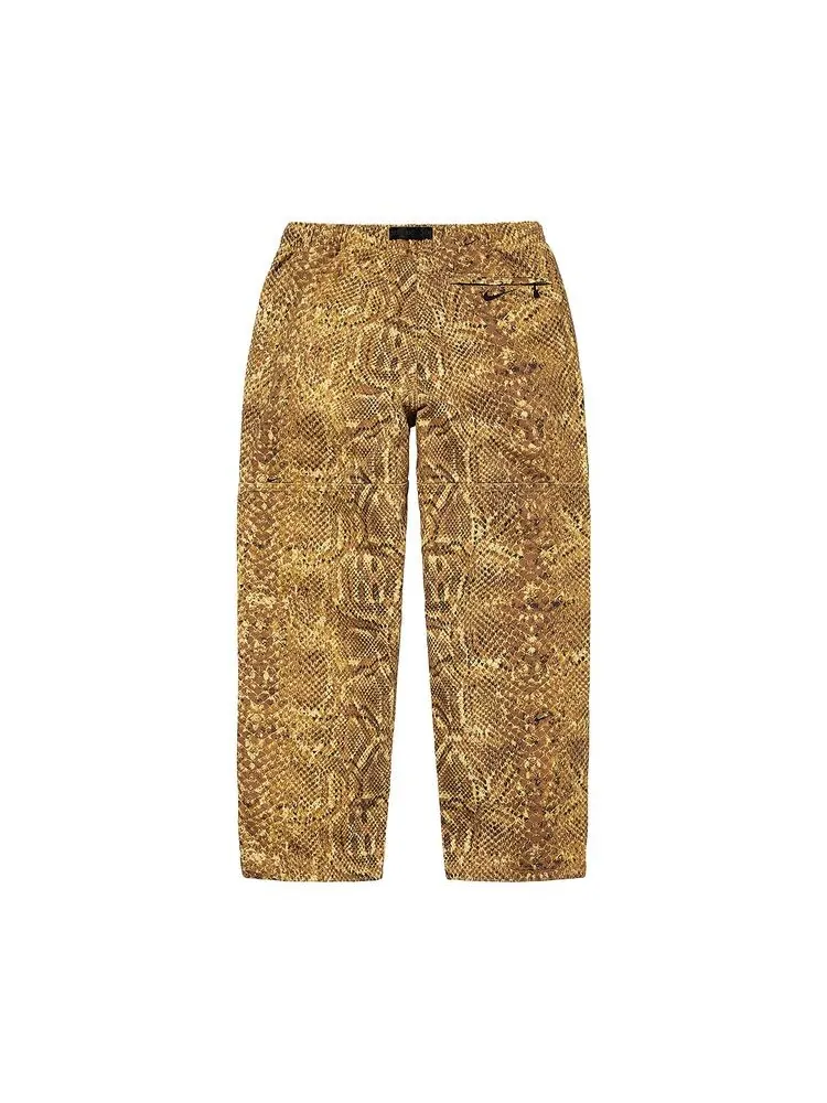 Брюки Supreme x Nike ACG Belted Denim Pant Gold Snakeskin — изображение 2 из 2, золотистый