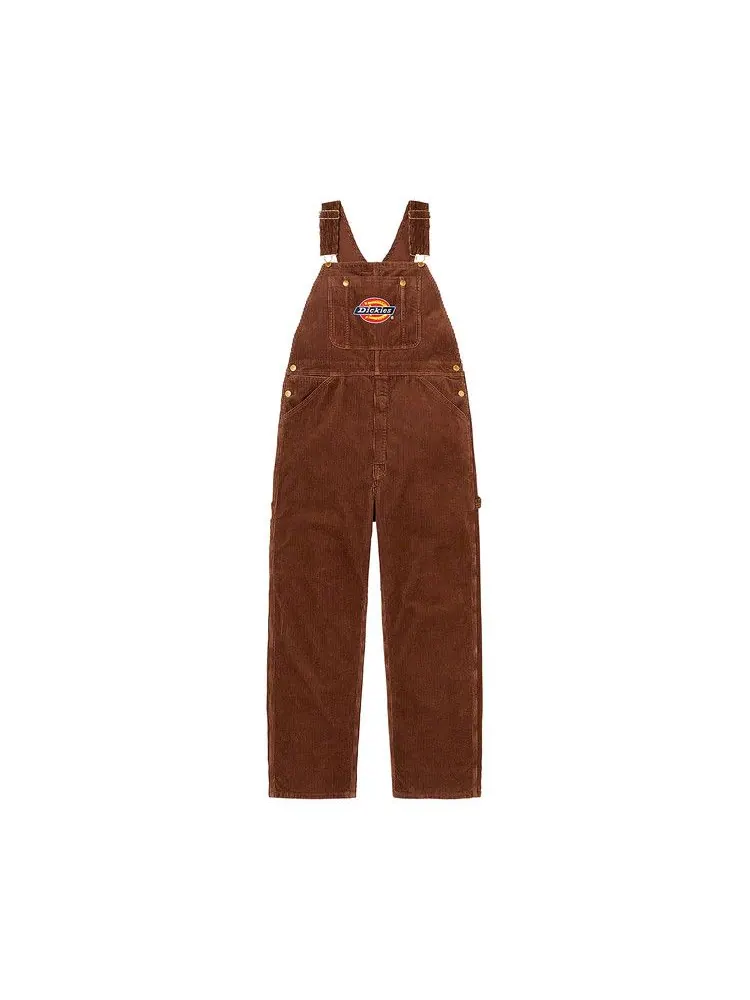 Брюки Supreme x Dickies Corduroy Overalls — изображение 1 из 2, коричневый
