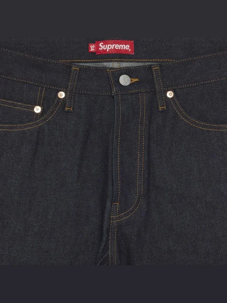 Джинсы Supreme Rigid Slim Jean 'Rigid Indigo' — изображение 3 из 3, синий