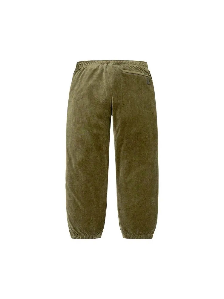 Брюки Supreme Studded Velour Track Pant — изображение 2 из 2, оливковый