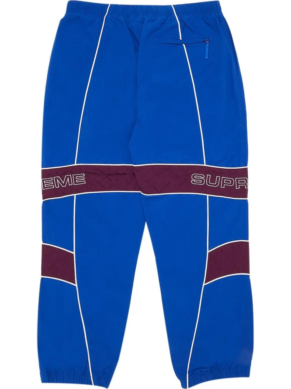 Брюки Supreme Jacquard Panel Track Pant 'Royal' — изображение 2 из 3, синий