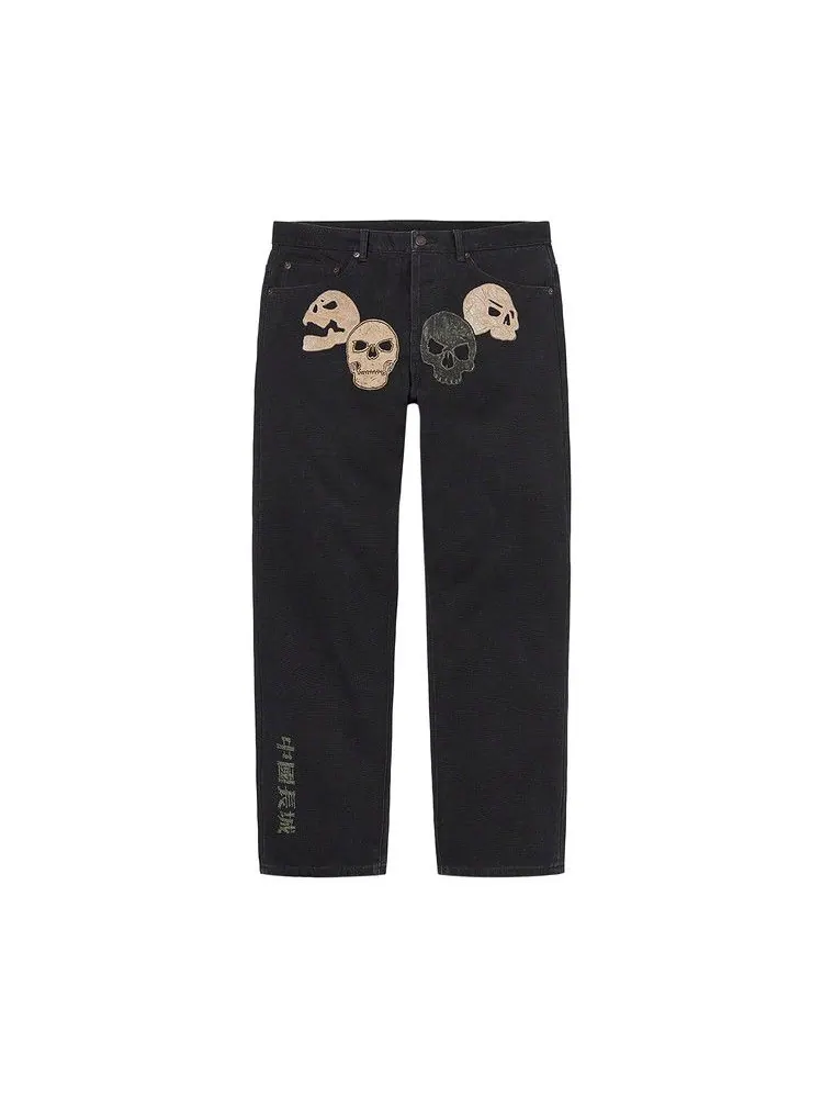 Джинсы Supreme x The Great China Wall Canvas 5-Pocket Jean — изображение 1 из 2, черный