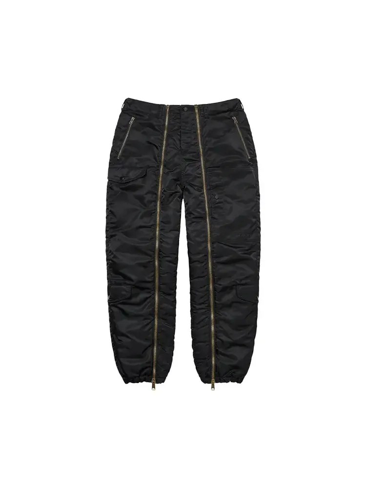 Нейлоновые летные брюки Supreme — изображение 1 из 2, черный