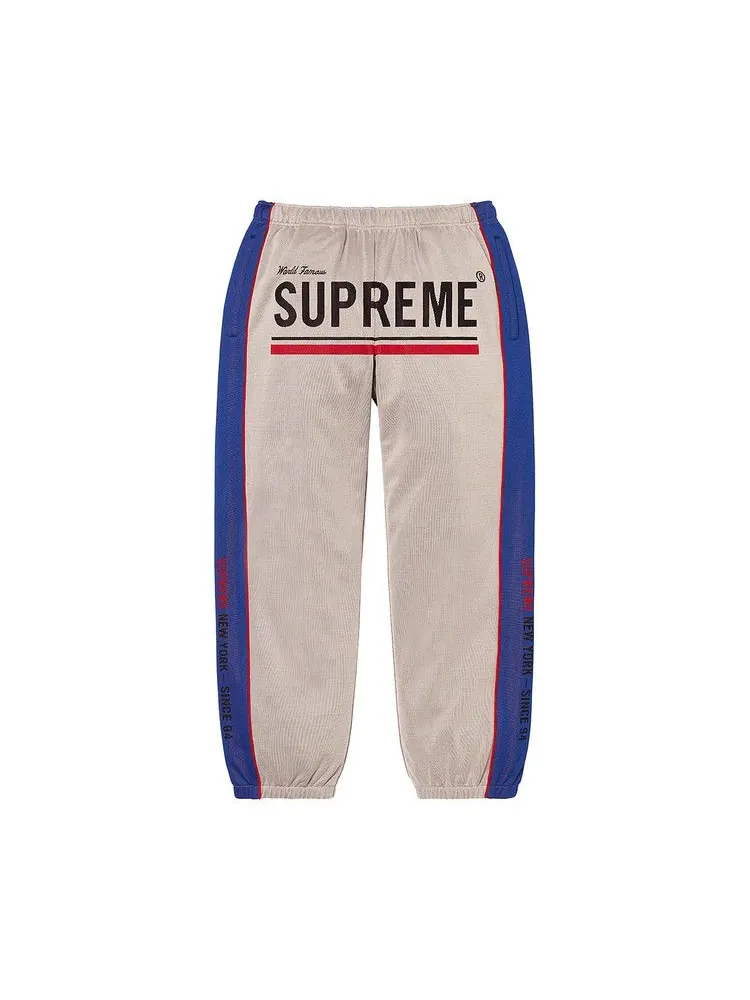 Спортивные брюки Supreme World Famous Jacquard Track Pant 'Stone' — изображение 1 из 2, бежевый