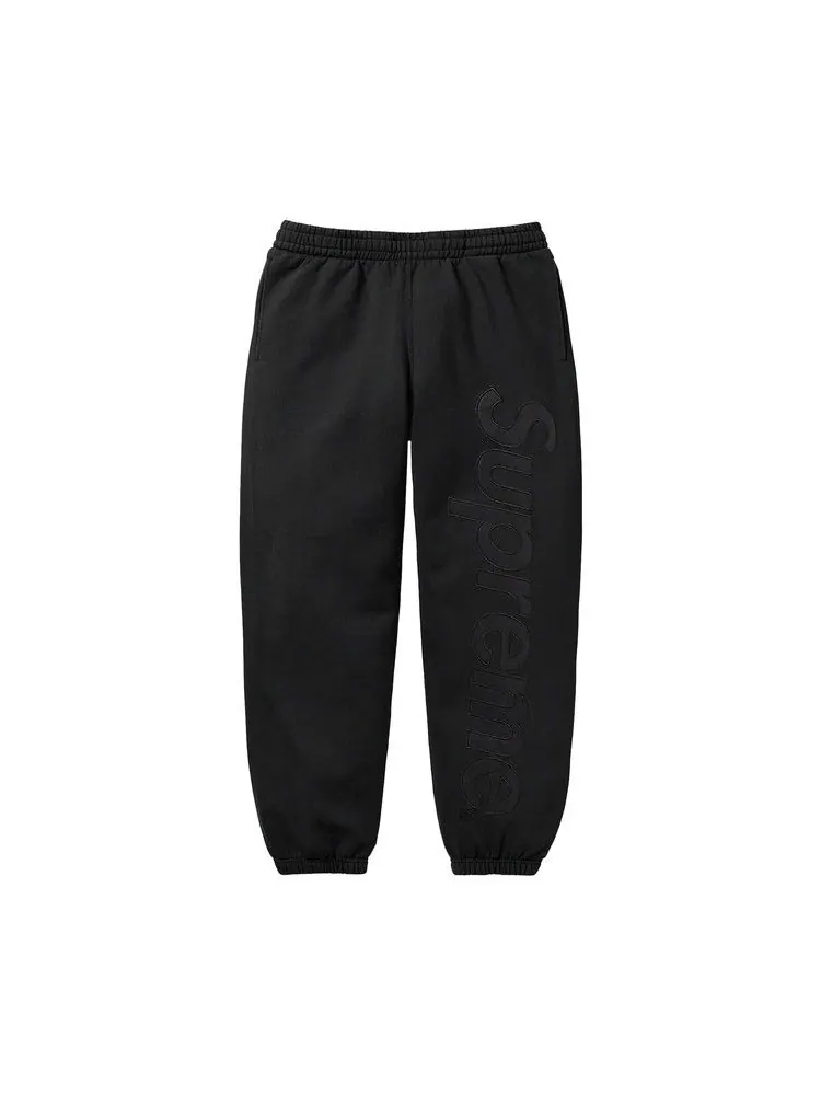 Спортивные брюки Supreme Satin Appliqué Sweatpant — изображение 1 из 2, черный