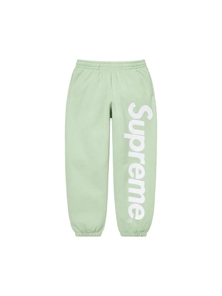 Спортивные брюки Supreme Satin Appliqué Sweatpant — изображение 1 из 2, мята