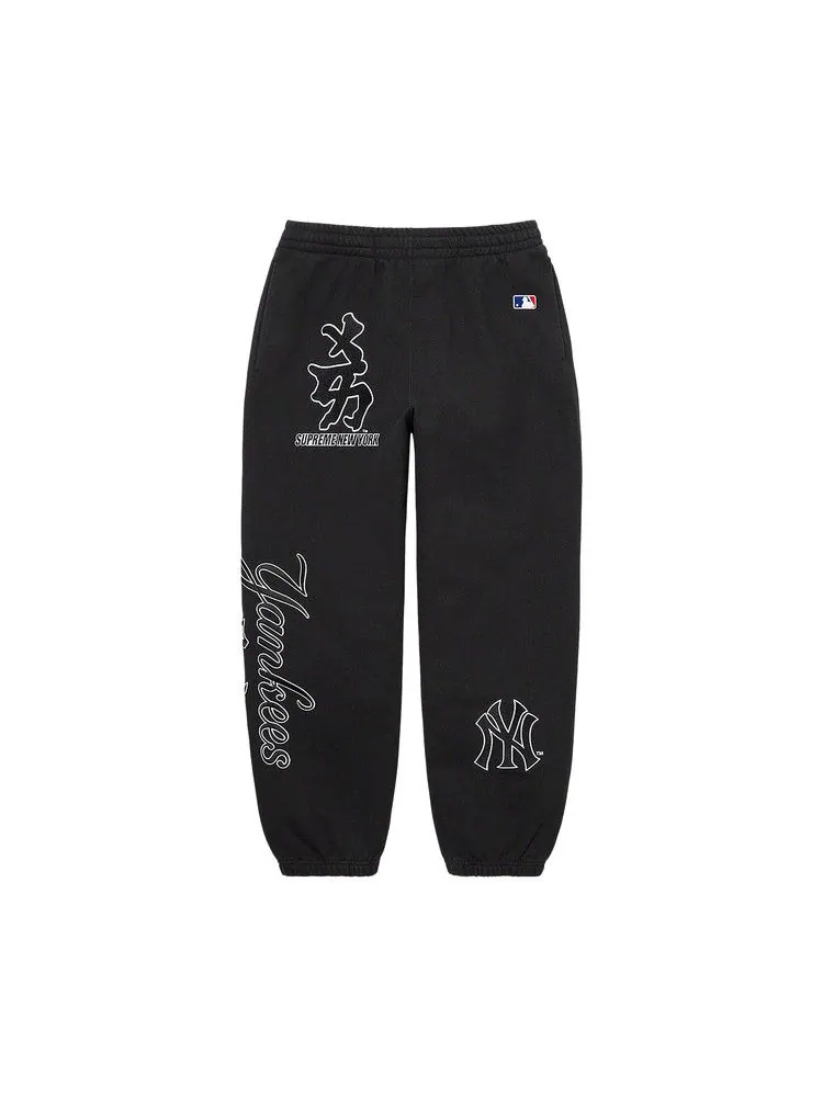 Спортивные брюки Supreme x New York Yankees Kanji Sweatpant — изображение 1 из 2, черный