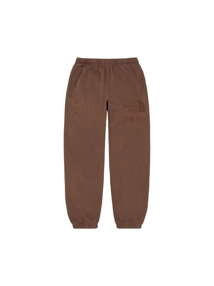 Спортивные брюки Supreme x The North Face Pigment Printed Sweatpant — изображение 1 из 1, коричневый