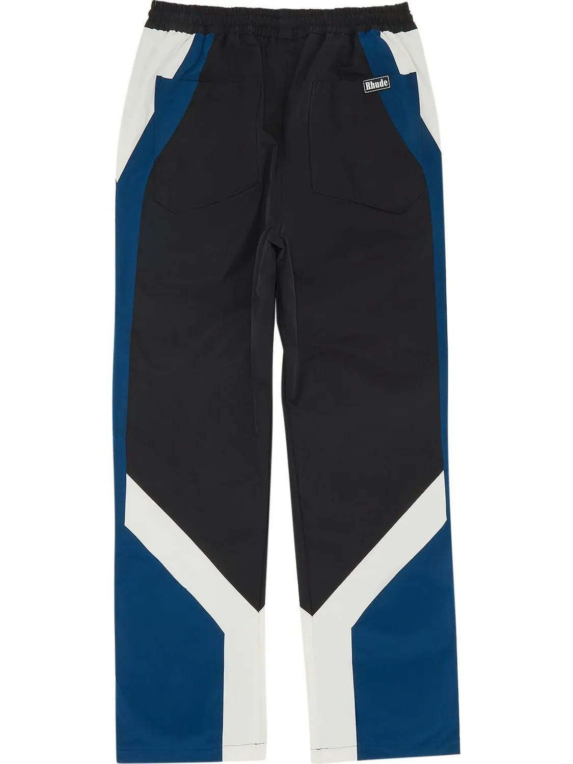 Брюки Rhude Color Blocked Track Pant 'Black/Creme' — изображение 2 из 3, черный