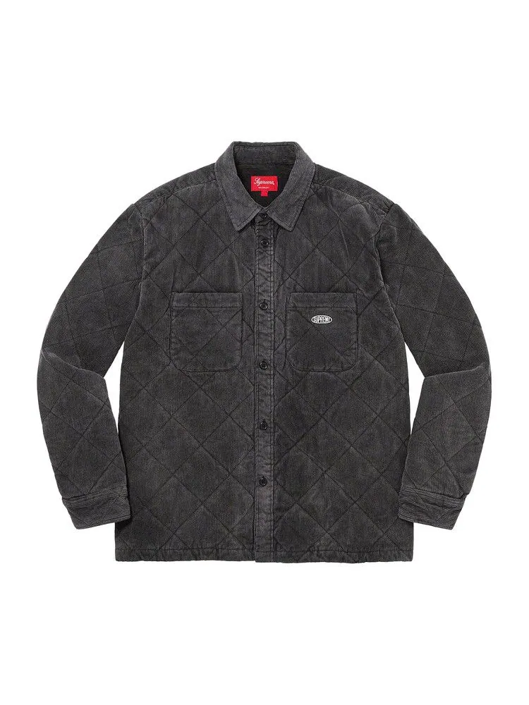 Рубашка Supreme Quilted Corduroy Shirt