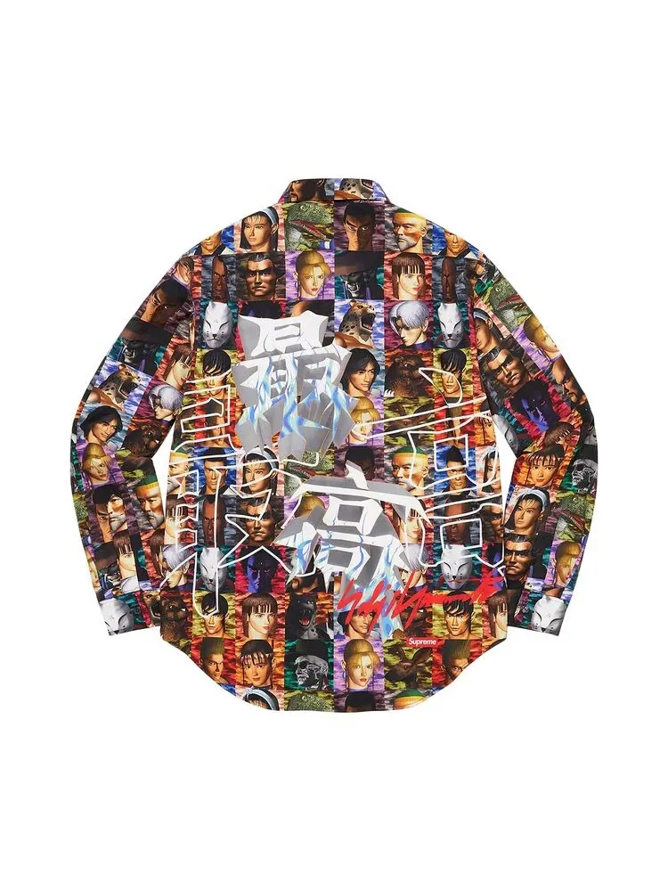 Рубашка Supreme x Yohji Yamamoto x TEKKEN Shirt Multicolor — изображение 2 из 2, мульти