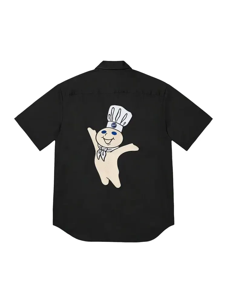 Рабочая рубашка Supreme Doughboy с коротким рукавом — изображение 2 из 2, черный