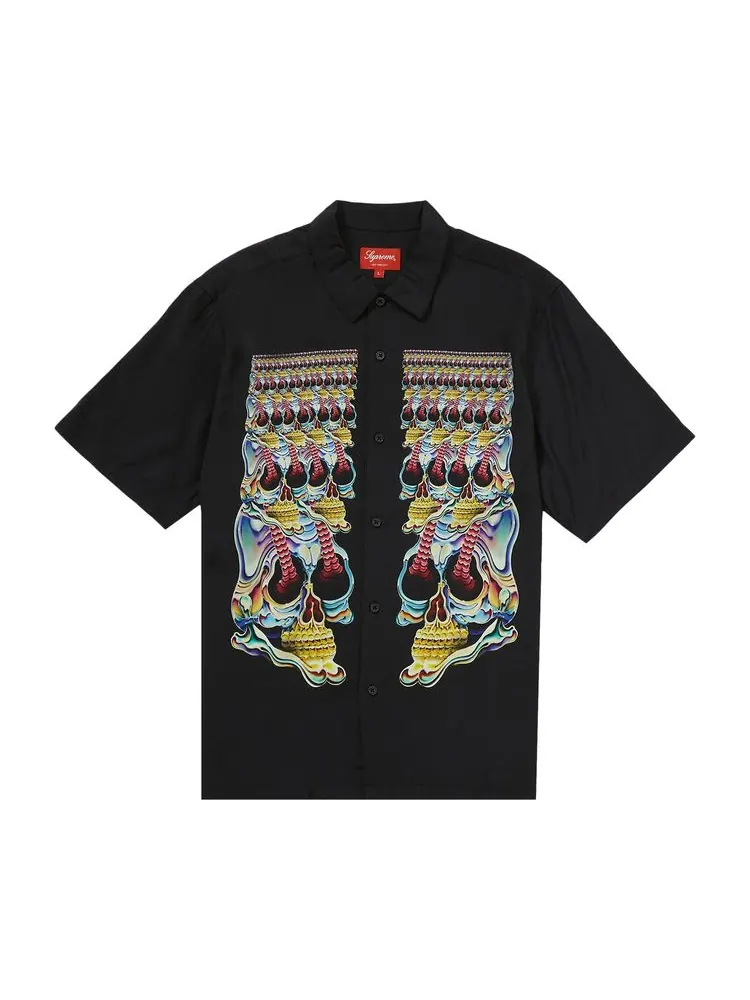 Рубашка Supreme Skulls Short-Sleeve Shirt 'Black'