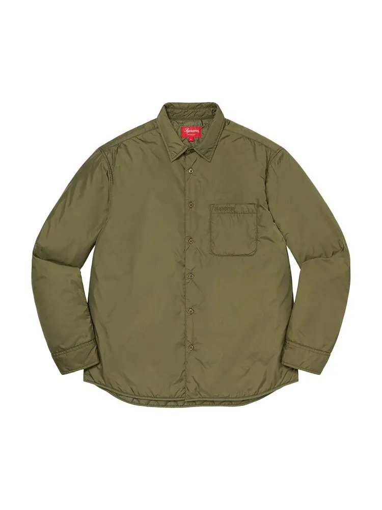 Рубашка Supreme Nylon Filled Shirt Olive