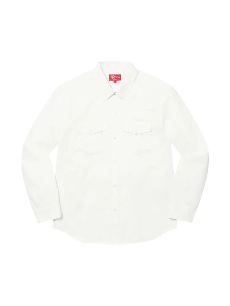Рубашка Supreme x Raymond Pettibon Work Shirt White