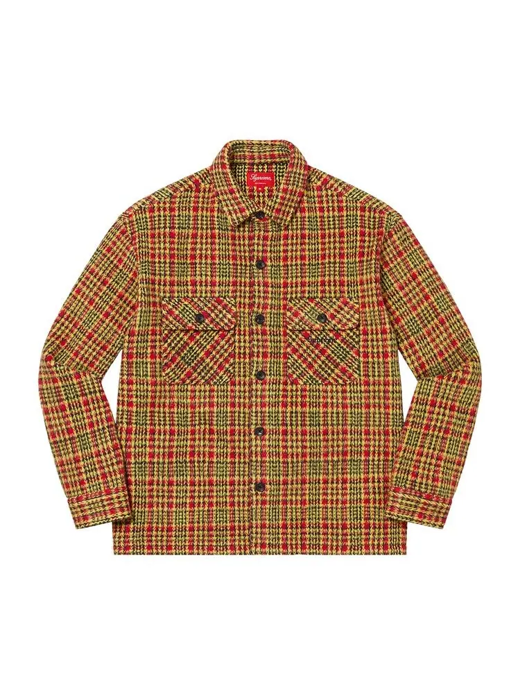 Рубашка Supreme Heavy Flannel Shirt Gold