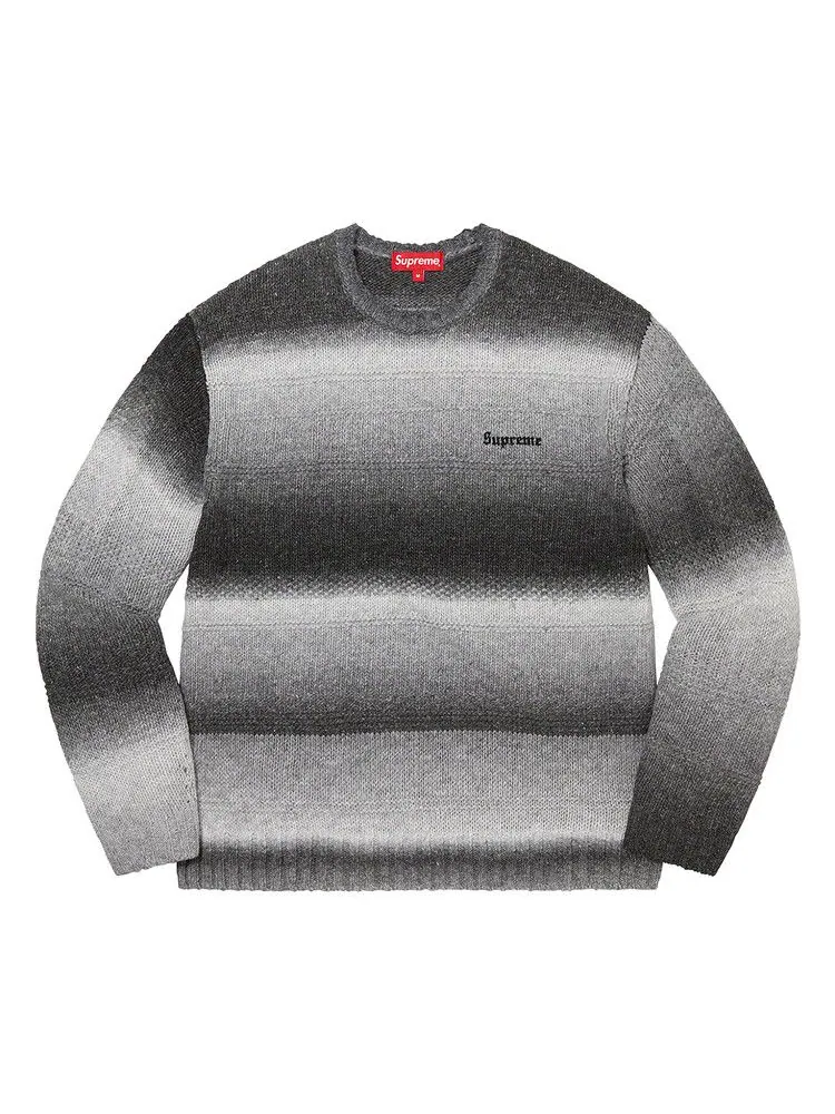 Свитер Supreme Gradient Stripe Sweater — изображение 1 из 1, черный