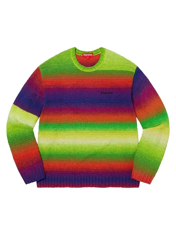 Свитер Supreme Gradient Stripe Sweater Multicolor — изображение 1 из 1, мульти