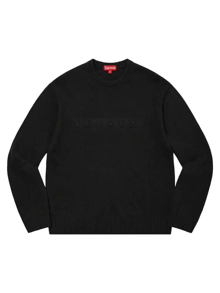 Свитер Supreme с тиснением — изображение 1 из 1, черный