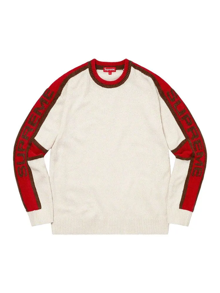 Свитер Supreme Stripe Chenille Sweater — изображение 1 из 1, белый