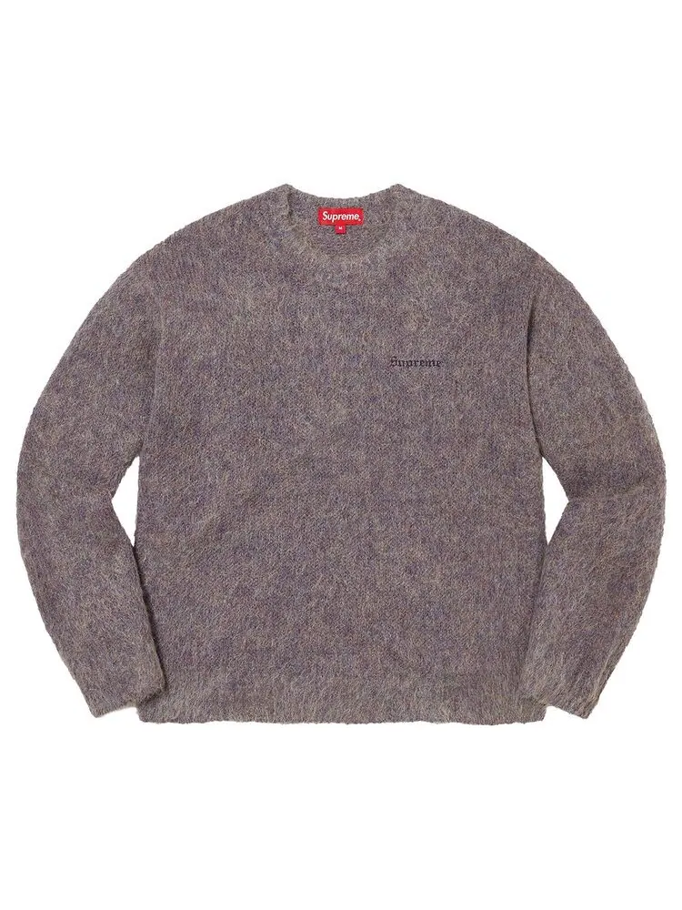 Свитер Supreme Mohair Sweater Purple Melange — изображение 1 из 1, фиолетовый