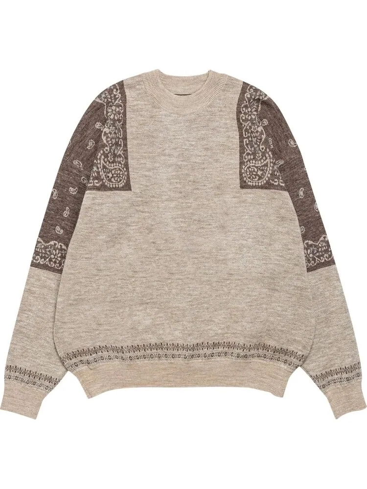Толстовка Rhude Bandana Knit Crewneck 'Multicolor'