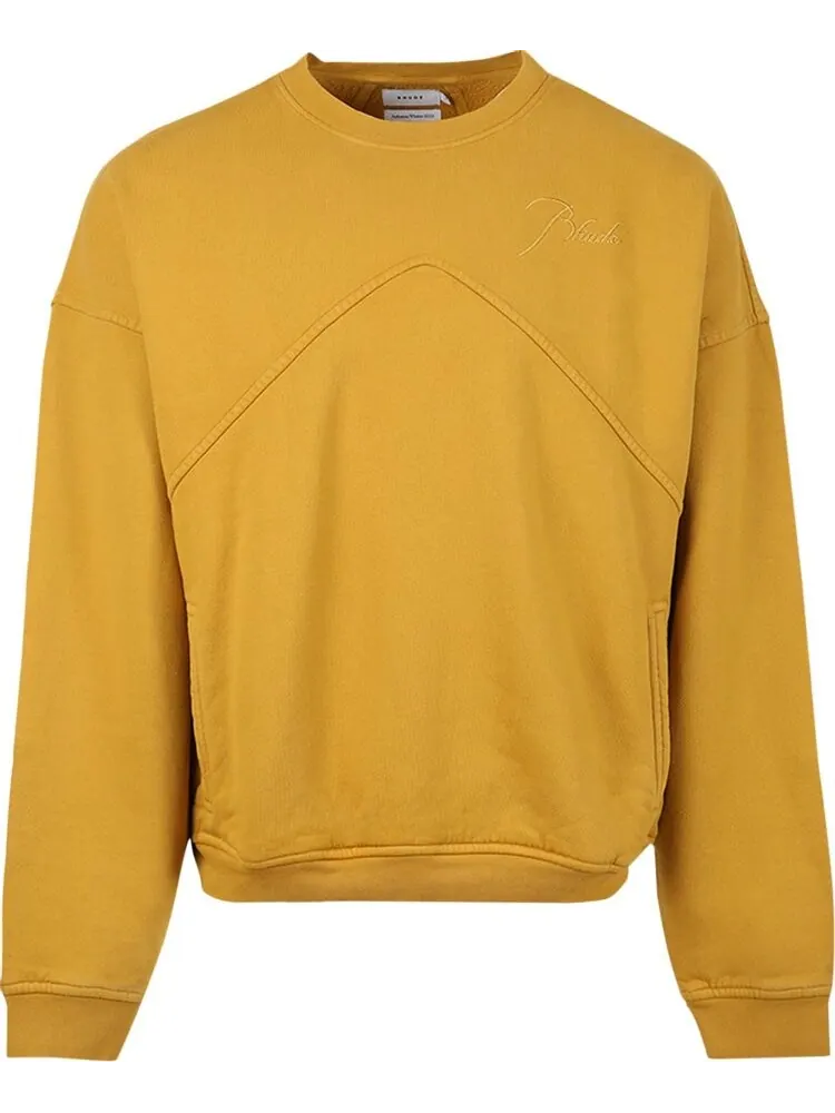 Толстовка Rhude Crewneck 'Mustard'