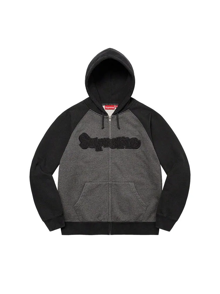 Толстовка Supreme Gonz Appliqué Zip Up Hooded Sweatshirt — изображение 1 из 1, черный