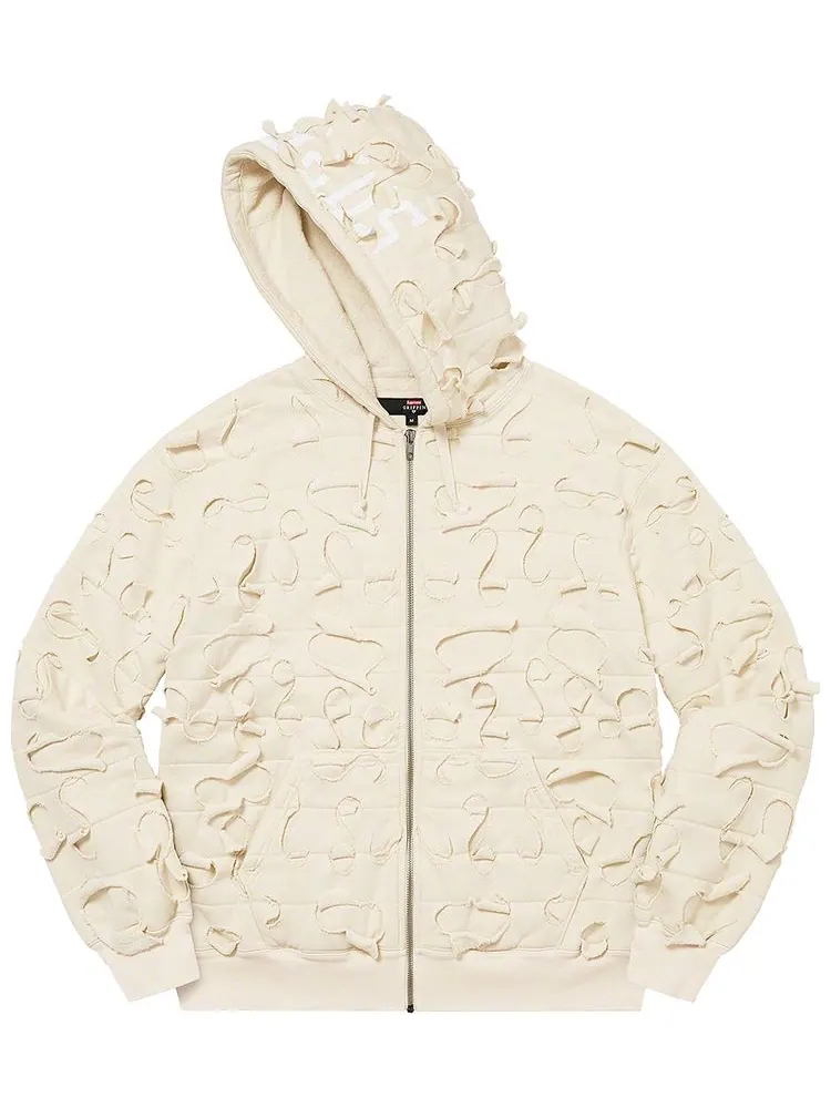 Толстовка Supreme x Griffin Zip Up Hooded Sweatshirt 'Natural' — изображение 1 из 1, прозрачный
