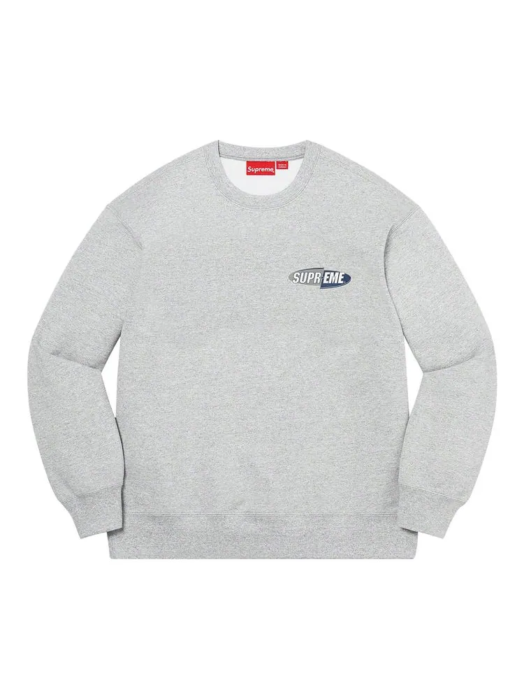 Толстовка Supreme 212 Crewneck Heather Grey — изображение 1 из 2, серый