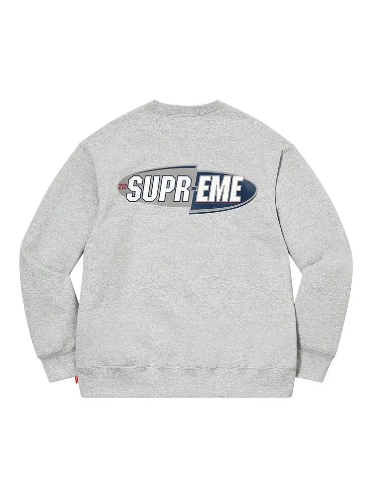 Толстовка Supreme 212 Crewneck Heather Grey — изображение 2 из 2, серый