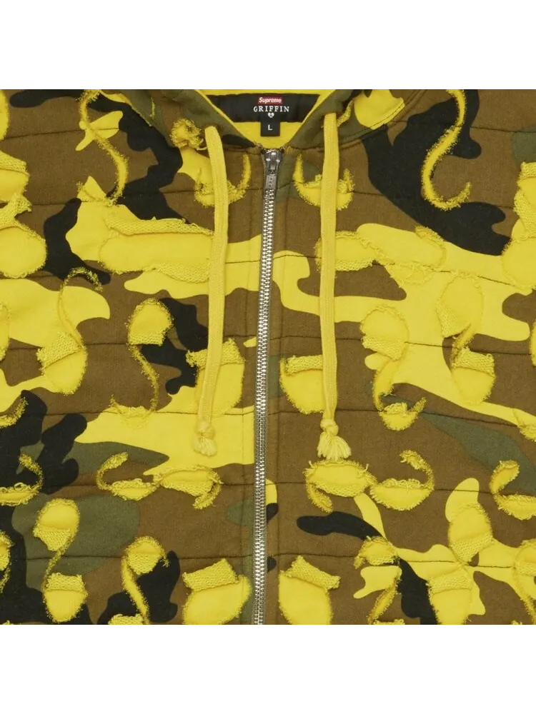 Толстовка Supreme x Griffin Zip Up Hooded Sweatshirt 'Yellow Camo' — изображение 3 из 3, желтый