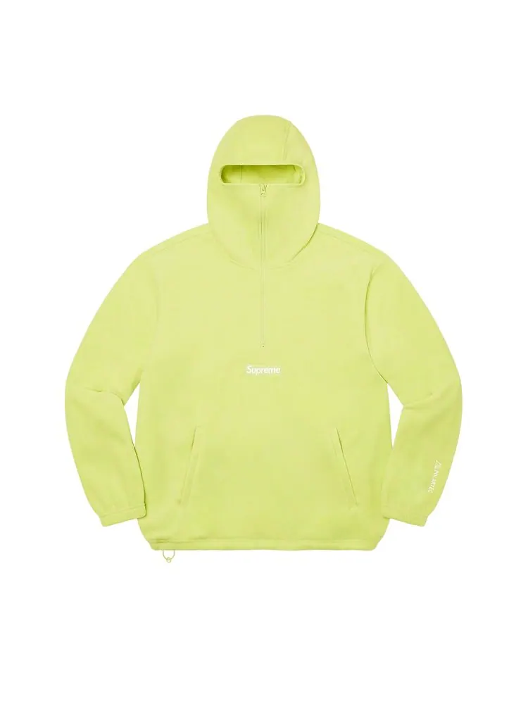 Пуловер Supreme x Polartec Facemask Half Zip Pullover 'Lime' — изображение 1 из 1, лаймовый