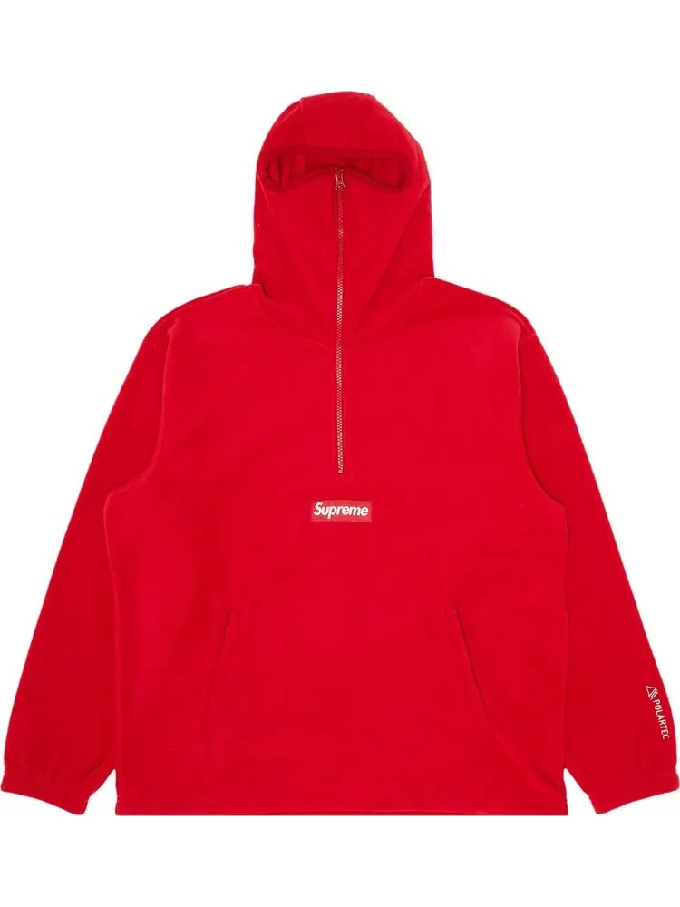 Пуловер Supreme x Polartec Facemask Half Zip Pullover 'Red' — изображение 1 из 3, красный
